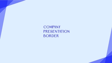 Free Company Presentation Border to Edit Online
