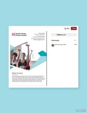 Fitness Studio Pinterest Pin Template