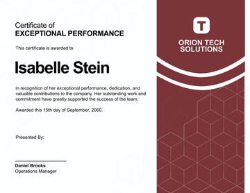 Free Certificate of Exceptional Performance Template to Edit Online