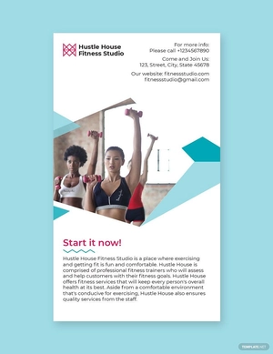 Fitness Studio Whatsapp Post Template