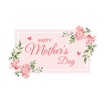 Free Mother's Day Roses Clipart Template to Edit Online