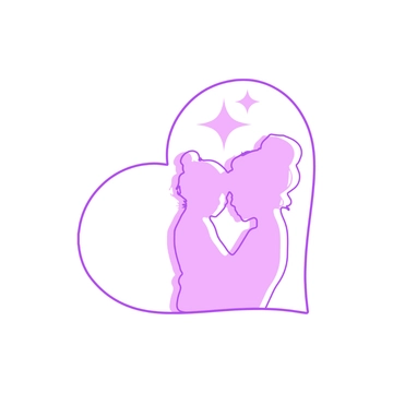 Free Aesthetic Purple Mom's Day Clipart Template to Edit Online