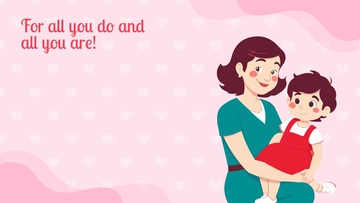 Free Mother's Day Powerpoint Background Template to Edit Online