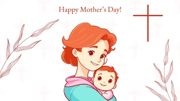 Free Christian Mother's Day Background Template to Edit Online