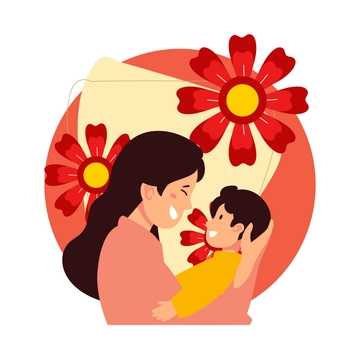 Free Vector Mother's Day Clipart Template to Edit Online