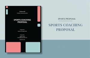 Sports Coaching Proposal Template Sports Coaching Proposal Template