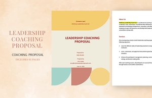 Leadership Coaching Proposal Template Leadership Coaching Proposal Template