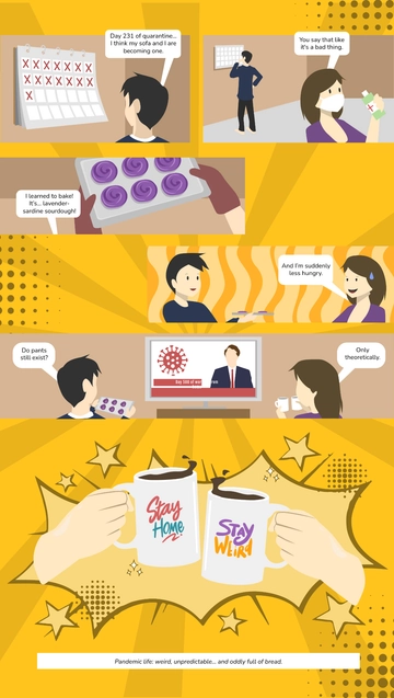 Free Wallpaper Comic Strip Template to Edit Online