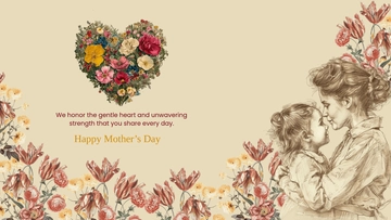 Free Classic Mother's Day Background Template to Edit Online