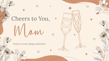 Free Aesthetic Geometric Mother's Day Background Template to Edit Online