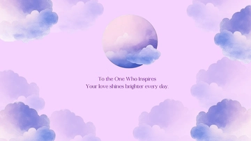 Free Modern Light Purple  Mother's Day Background Template to Edit Online