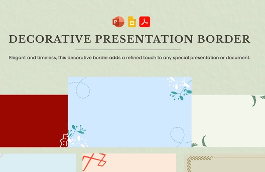 Decorative Presentation Border
