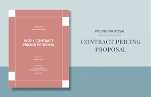 Contract Pricing Proposal Template