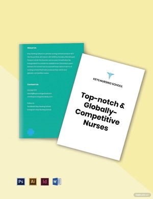 Bifold Nursing School Brochure Template