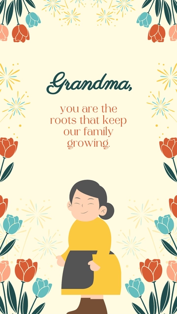 Free Mother's Day Quote for Grandma Template to Edit Online