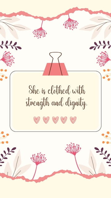 Free Bible Verse Mother's Day Quote Template to Edit Online