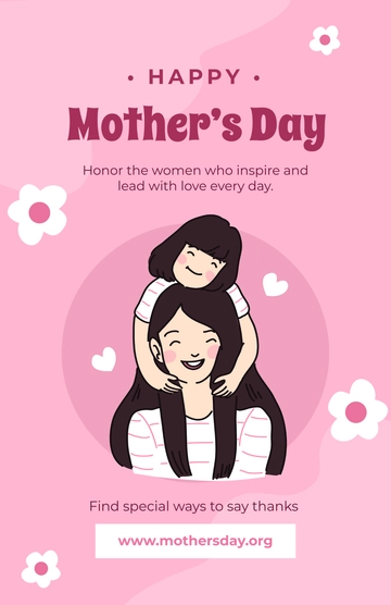 Free Attractive Mother's Day Poster Template to Edit Online
