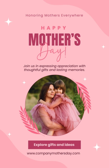 Free Mother's Day Business Poster Template to Edit Online