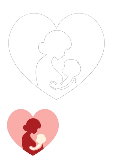 Free Cute Mother's Day Coloring Page Template to Edit Online