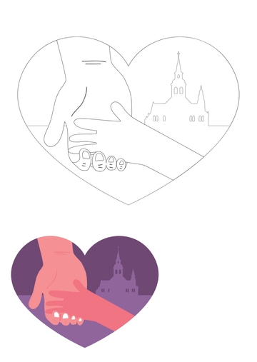 Free Mother's Day Church Coloring Page Template to Edit Online