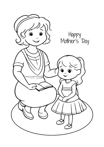 Free Mother's Day Drawing for Preschoolers Template to Edit Online