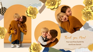 Free Mother's Day Photo Collage Background Template to Edit Online