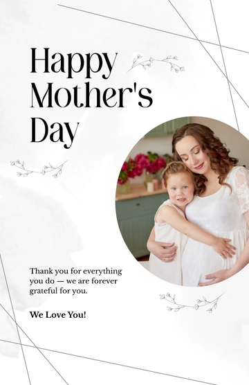 Free Aesthetic Mother's Day Poster Template to Edit Online