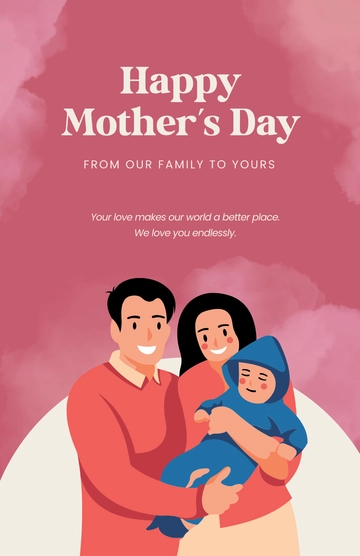Free Mother’s Day Poster for Family Template to Edit Online