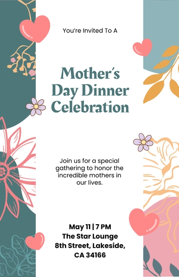 Mother’s Day Invitation Poster Template to Download