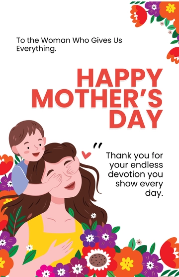 Free Colorful Mother’s Day Poster Template to Edit Online