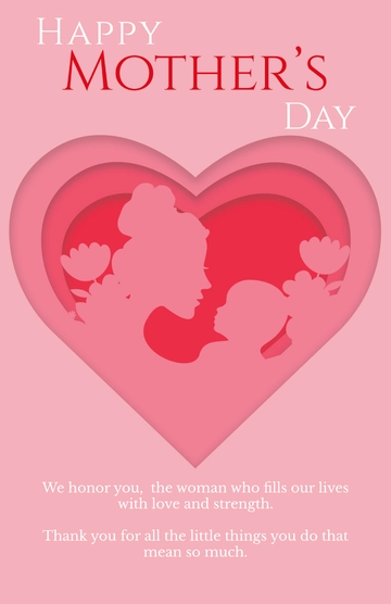 Free Creative Mother’s Day Poster Template to Edit Online