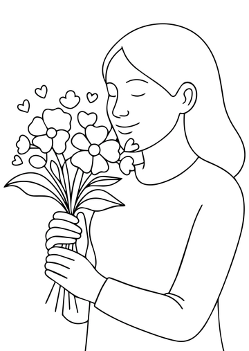 Free Aesthetic Mother's Day Sunflower Drawing Template to Edit Online