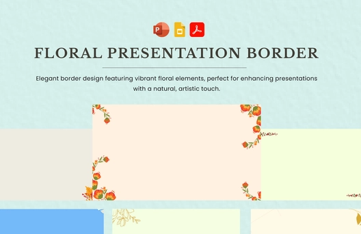 Floral Presentation Border