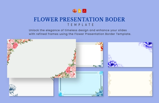 Flower Frame Presentation Border