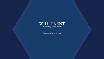 Free Blue Two-Sided Visiting Business Card Template to Edit Online