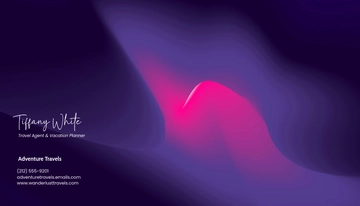 Free Gradient Visiting Business Card Template to Edit Online