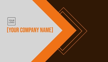 Free Blank Corporate Visiting Business Card Template to Edit Online