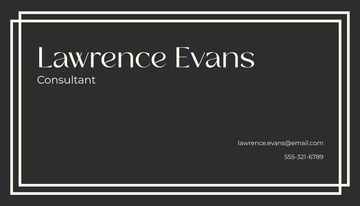 Free Elegant Visiting Business Card Design Template to Edit Online