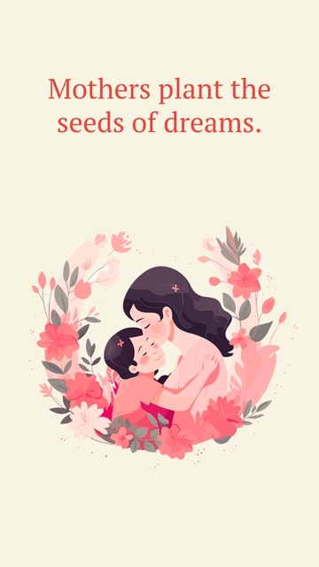 Free Mother's Day Quote from Students Template to Edit Online