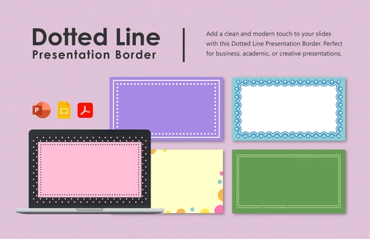 Dotted Line Presentation Border