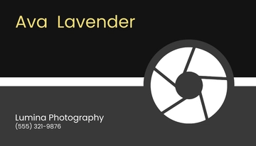 Free Photographer QR Code Business Card Template to Edit Online