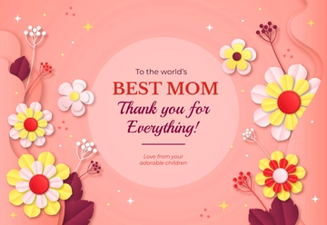 Free Printable Mother's Day Template to Edit Online