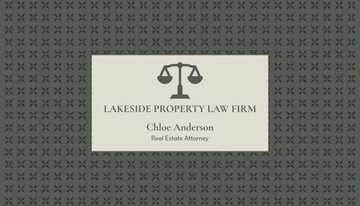 Free Real Estate Lawyer Business Card Template to Edit Online