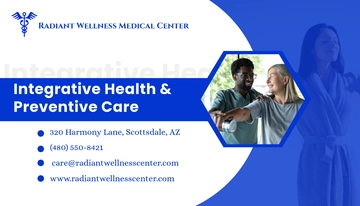 Free Medical Wellness Business Card Template to Edit Online