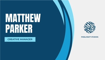 Free Creative Manager QR Code Business Card Template to Edit Online