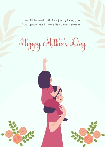 Free Sweet Mother’s Day Wishes Template to Edit Online