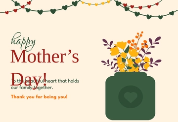 Free Mother’s Day Coloring Card Template to Edit Online