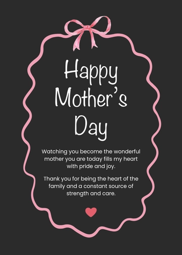 Appreciation Mother’s Day Wishes Design Template to Download