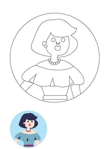 Mother's Day Coloring Page for Aunt Template to Download