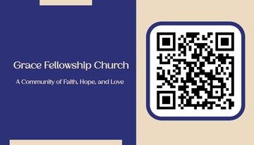 Free Modern QR Code Business Card for Church Template to Edit Online